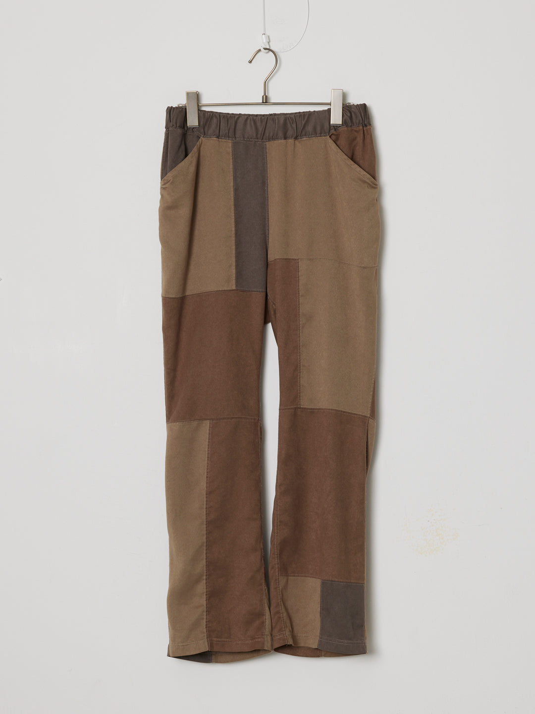 Patchwork Eco Suede Easy Pants