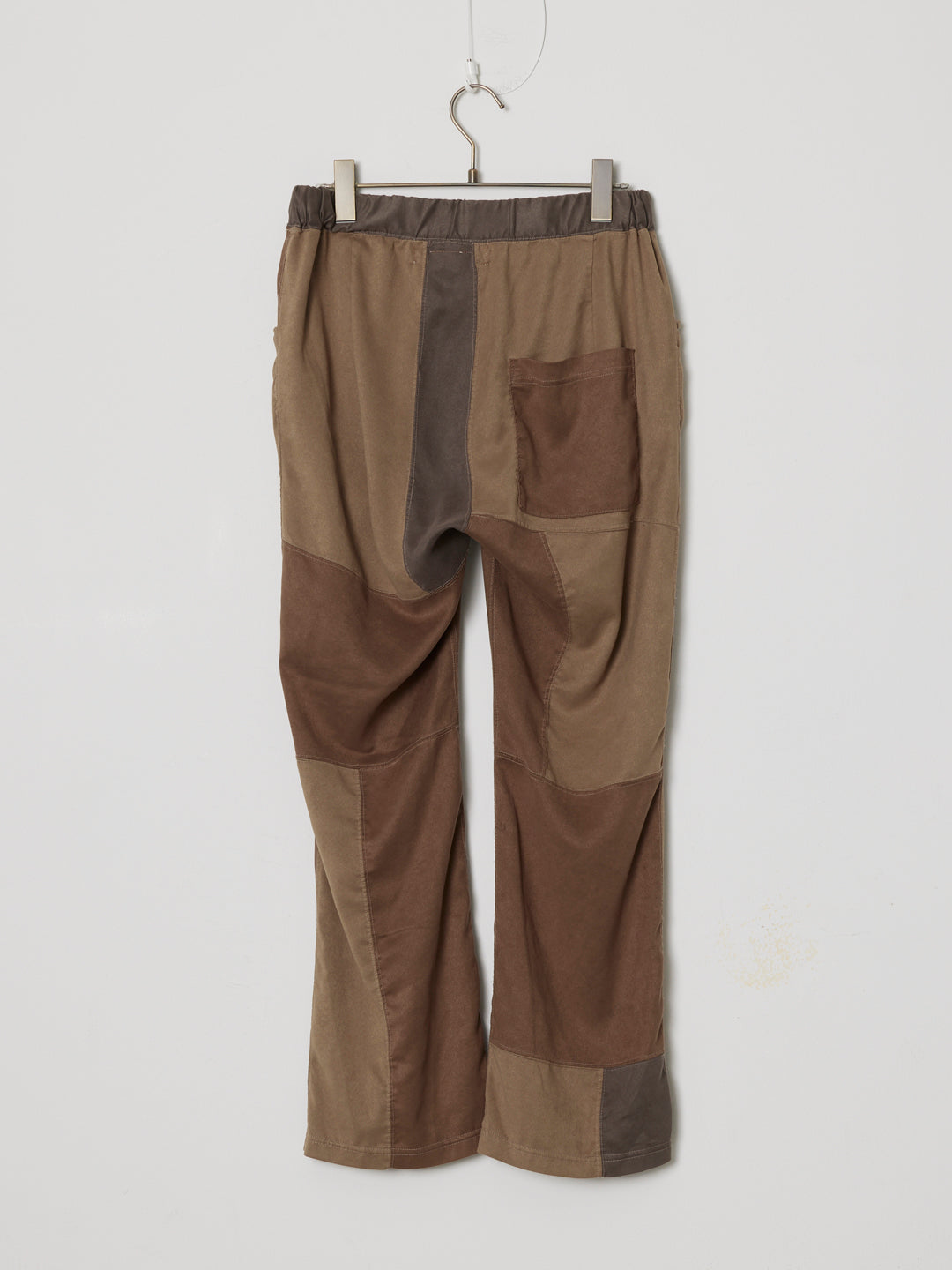 Patchwork Eco Suede Easy Pants
