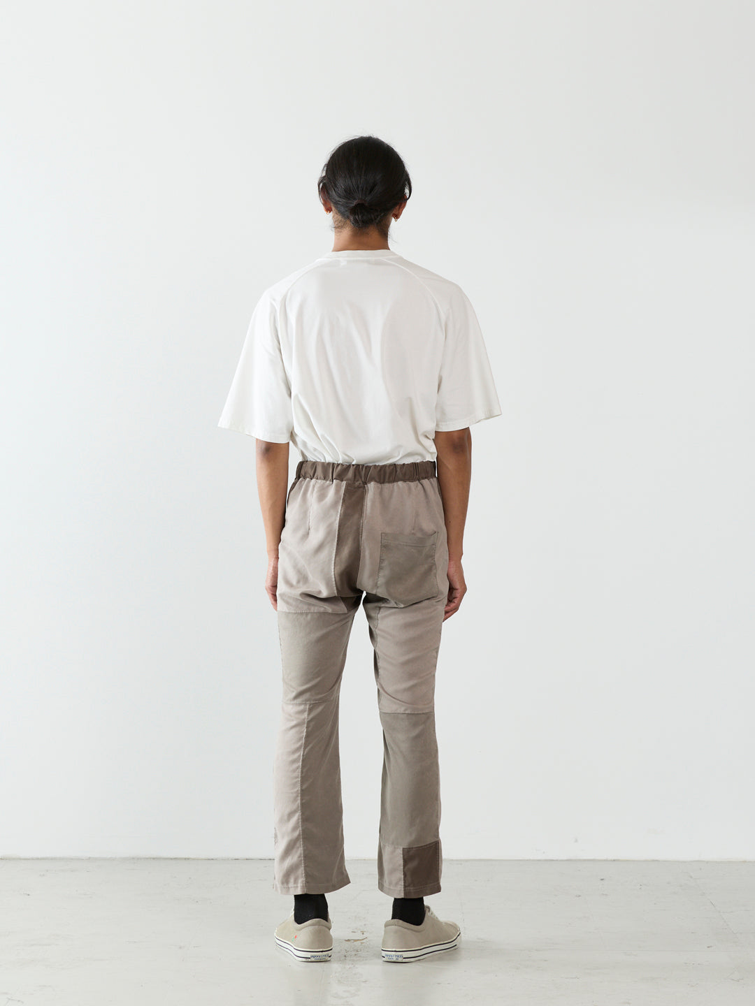 Patchwork Eco Suede Easy Pants