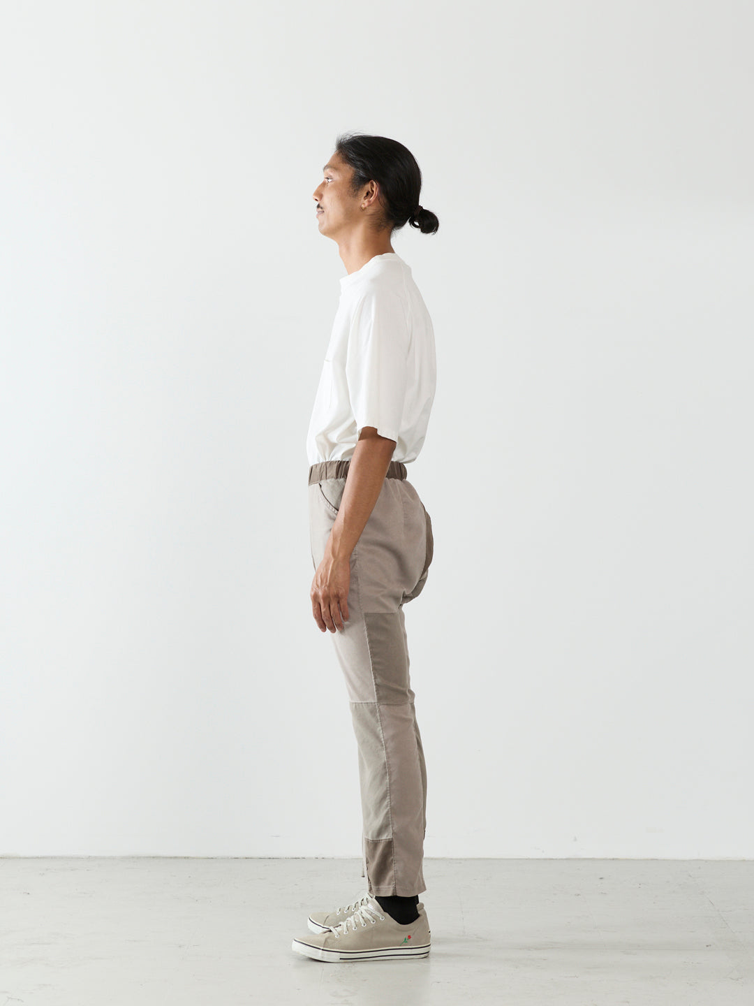 Patchwork Eco Suede Easy Pants