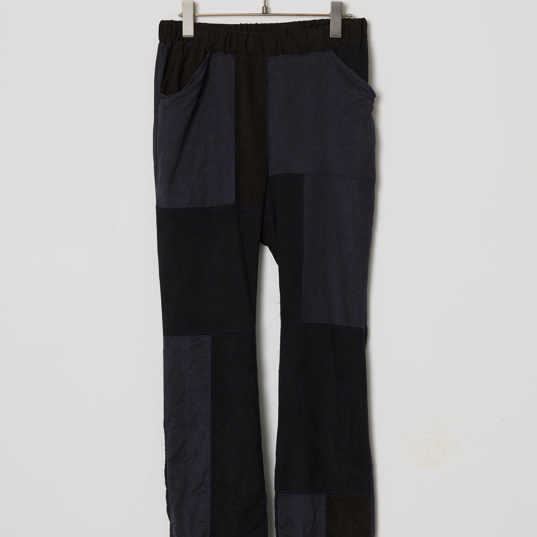Patchwork Eco Suede Easy Pants
