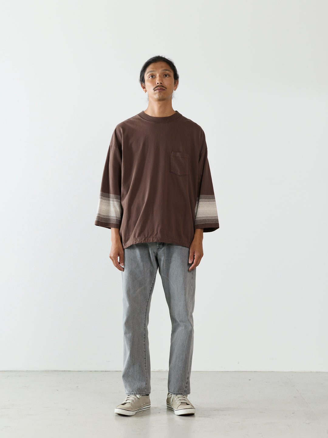 Native Border 3/4 Sleeve T-shirt