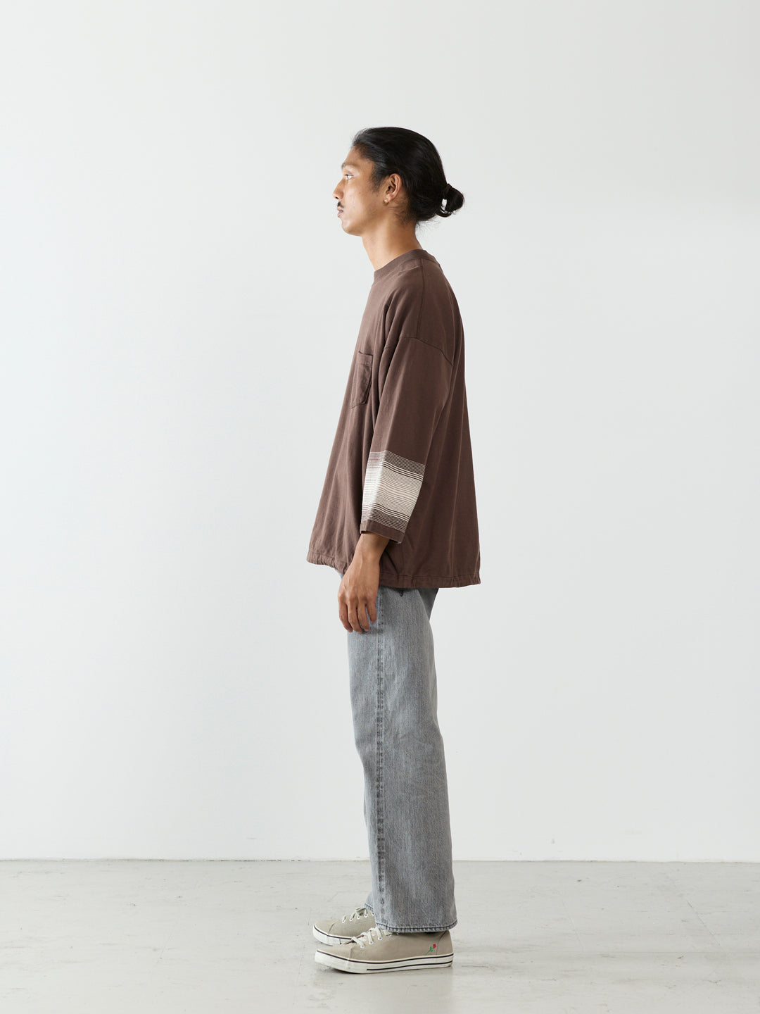 Native Border 3/4 Sleeve T-shirt