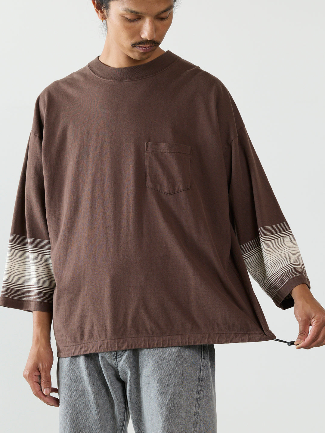 Native Border 3/4 Sleeve T-shirt