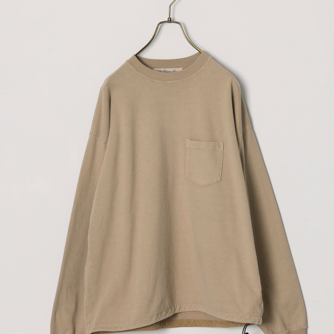 Supima fleece-lined long-sleeve T-shirt