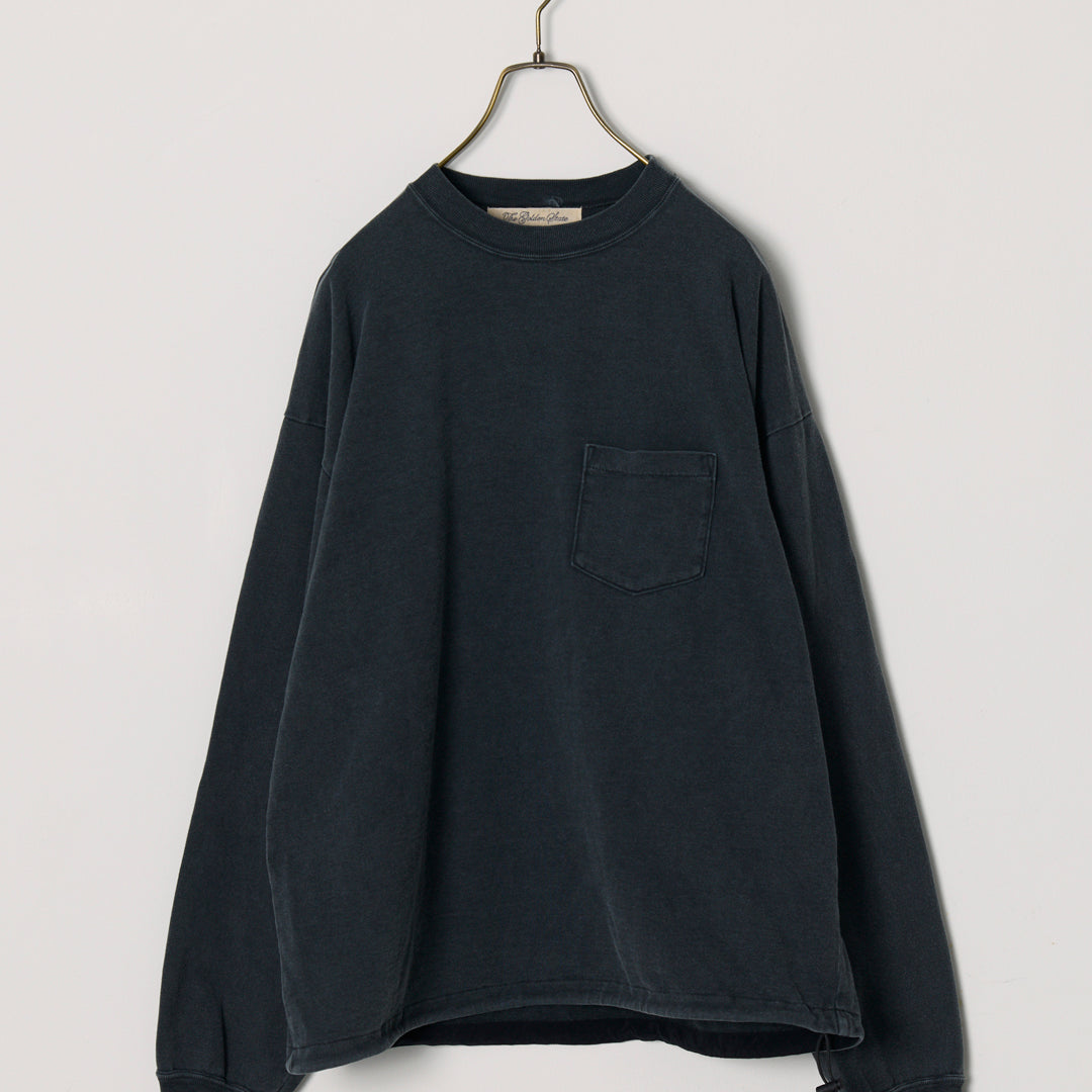Supima fleece-lined long-sleeve T-shirt