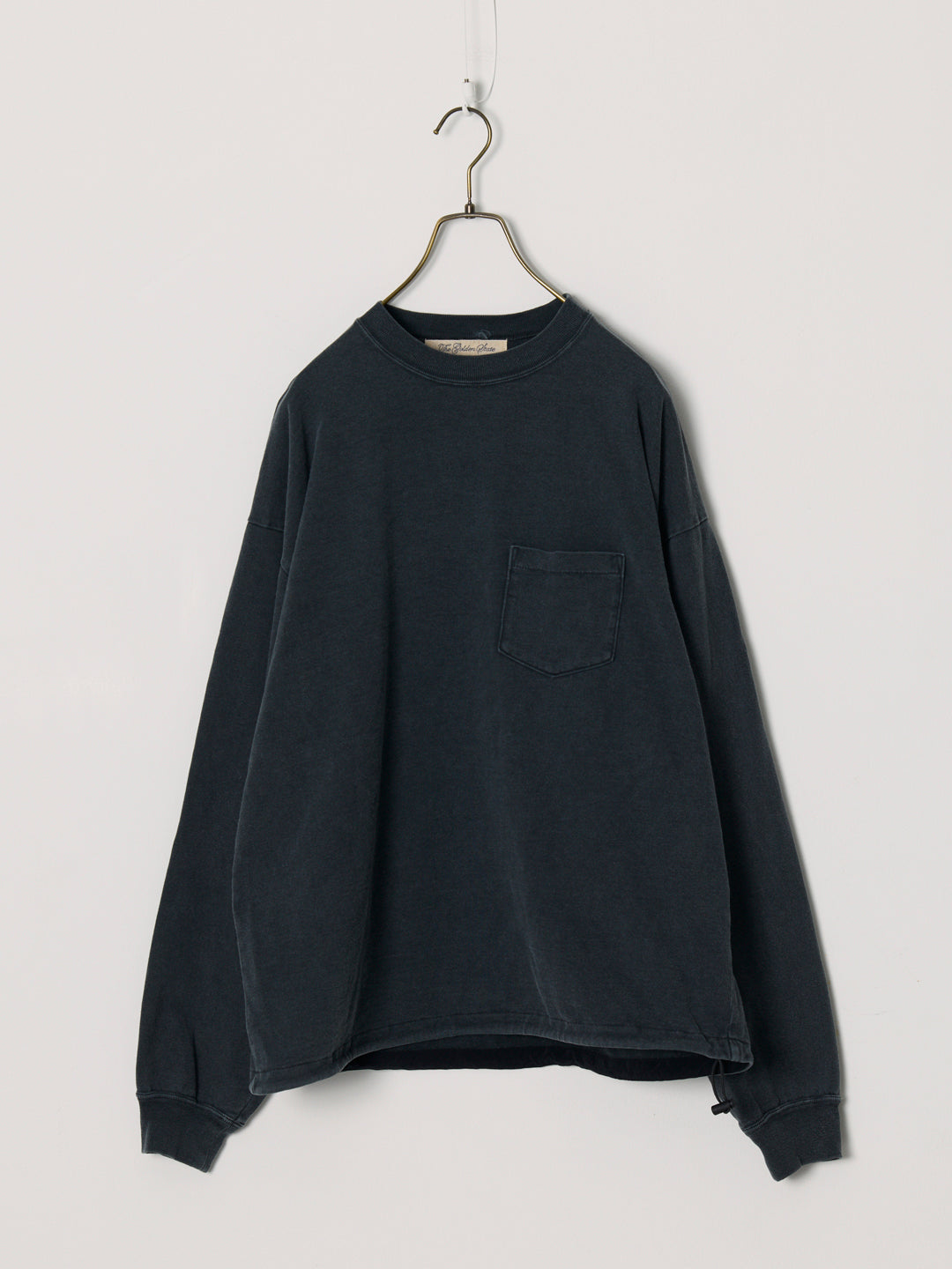 Supima fleece-lined long-sleeve T-shirt