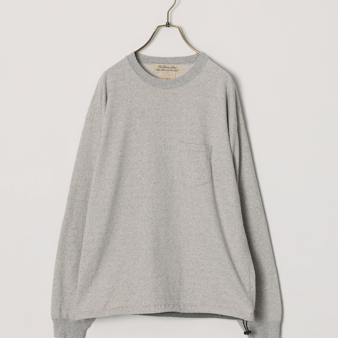 Supima fleece-lined long-sleeve T-shirt