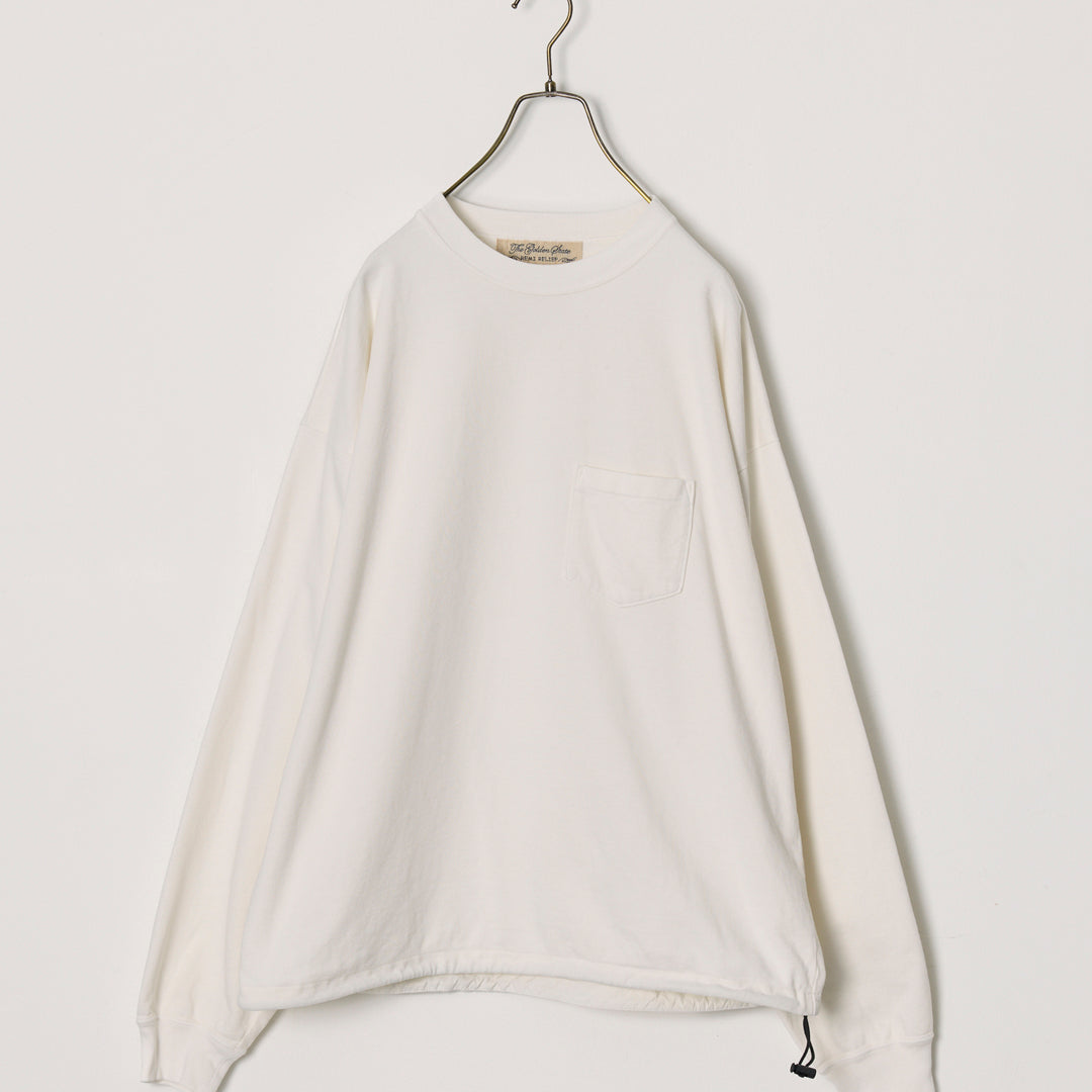 Supima fleece-lined long-sleeve T-shirt