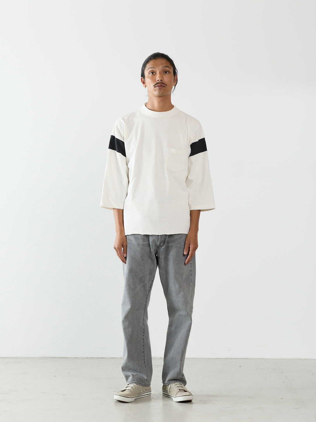 20/Open-End Heavyweight Jersey Football Pocket Tee