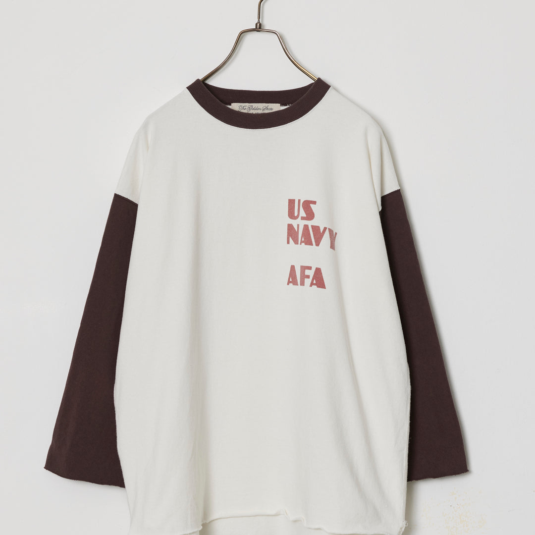20/Open-End Heavyweight Jersey 3/4-Sleeve T-shirt (US NAVY AFA)