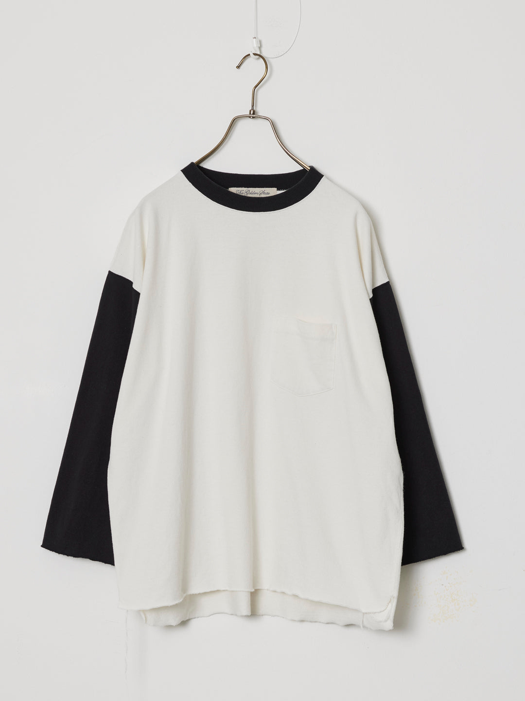 20/Open-end Thick Jersey 7-Sleeve Pocket Tee