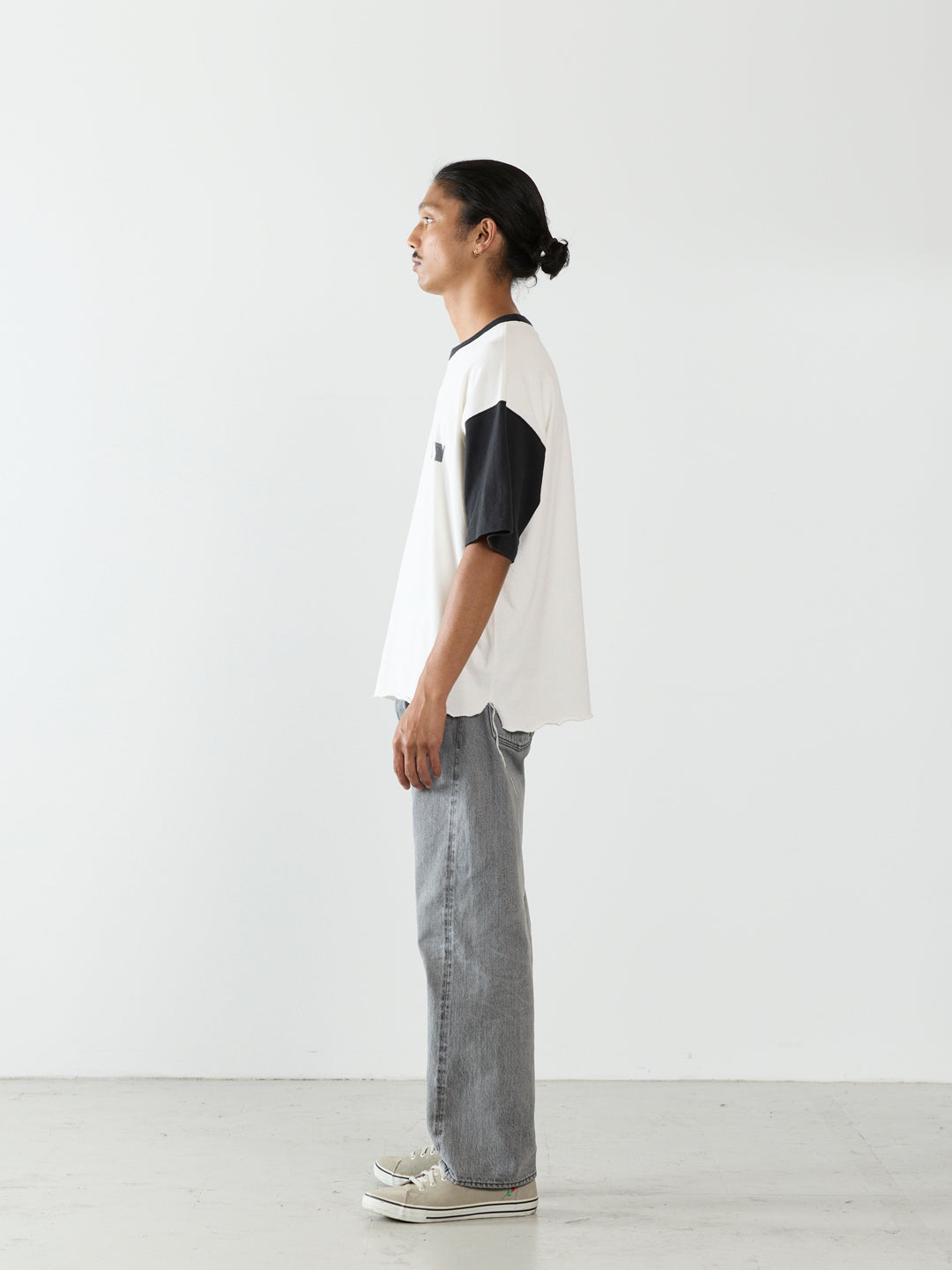 20/Open-End Heavyweight Jersey T-Shirt (NAVY)