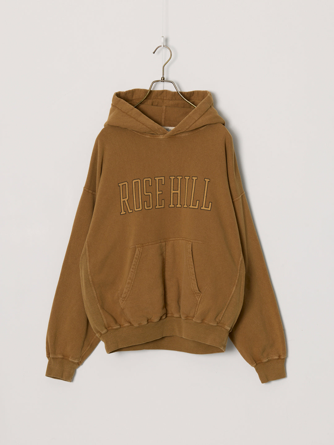 SP processed 3-needle brushed back hoodie (ROSE HILL)