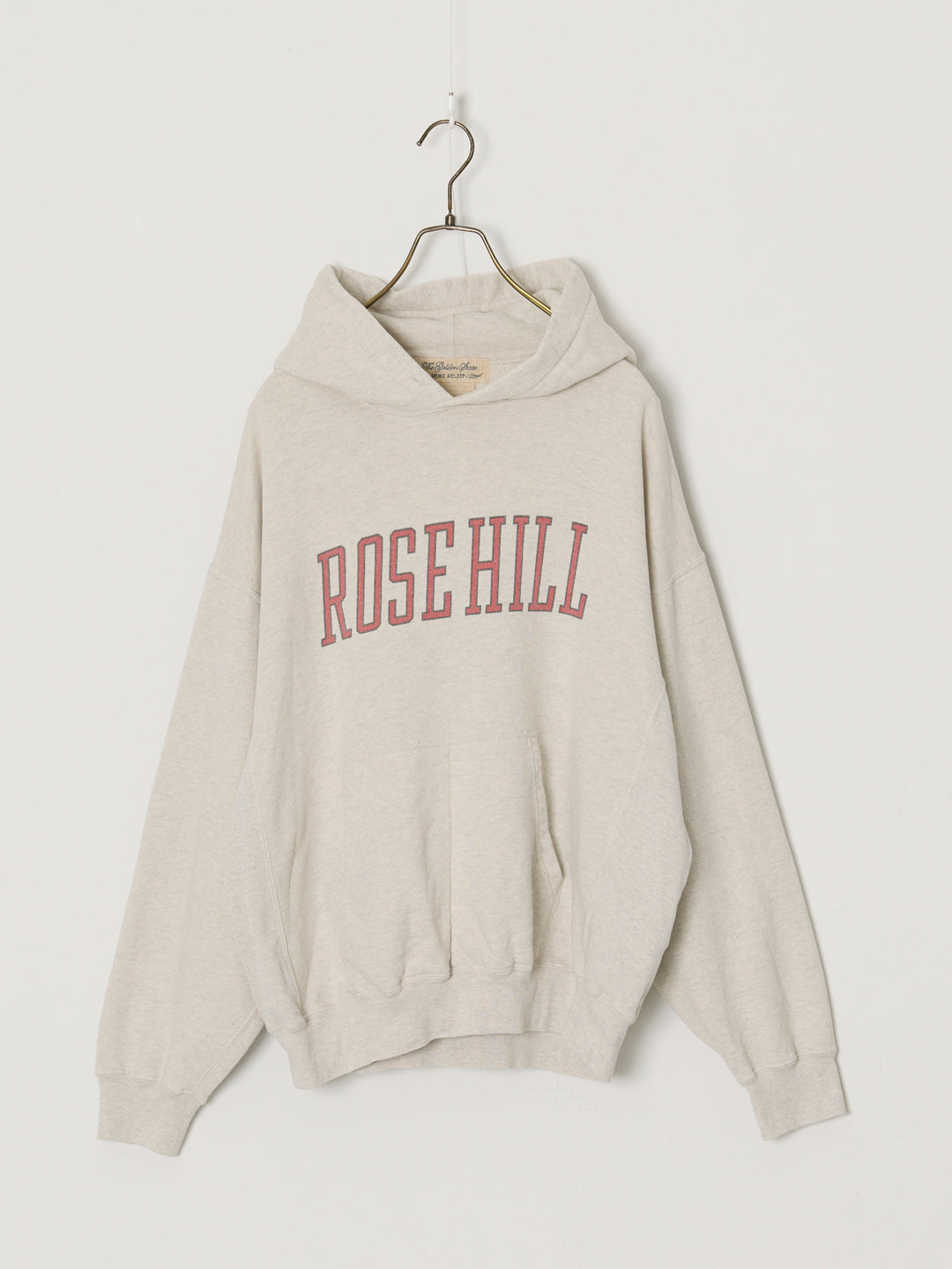 SP processed 3-needle brushed back hoodie (ROSE HILL)