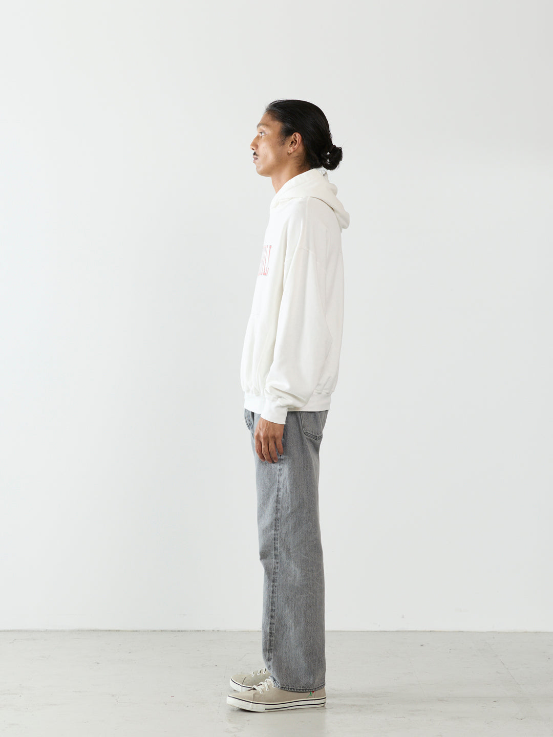 SP processed 3-needle brushed back hoodie (ROSE HILL)