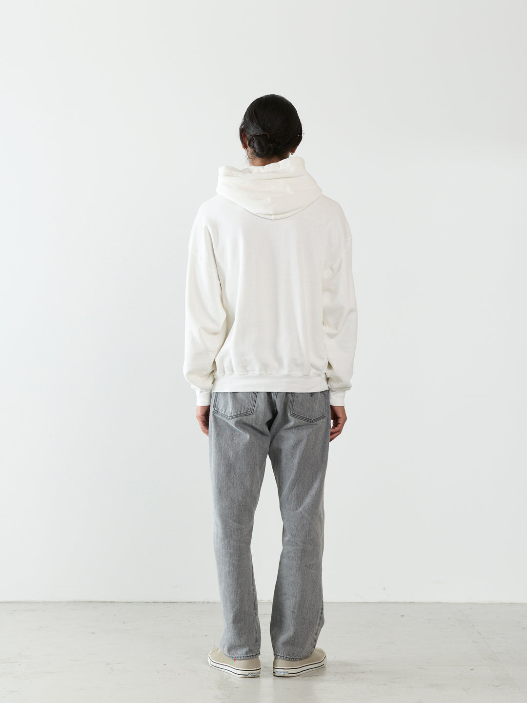 SP processed 3-needle brushed back hoodie (ROSE HILL)