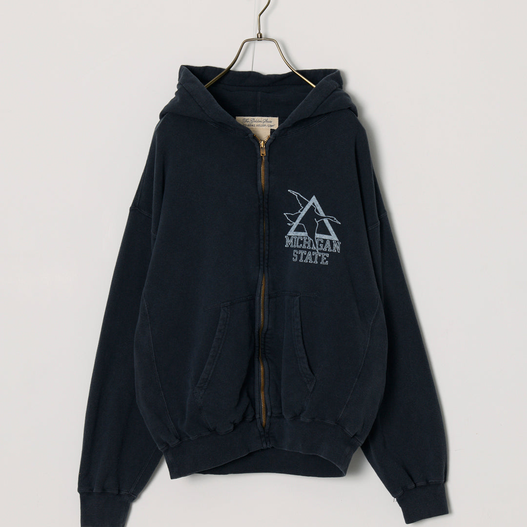 SP processed 3-fleece lined zip hoodie (MICHIGAN STATE)