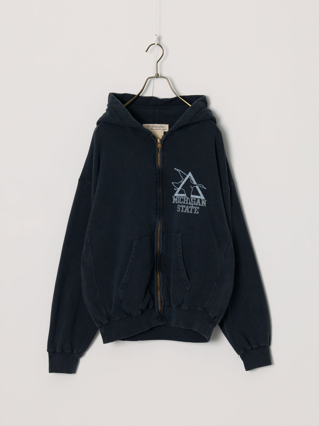 SP processed 3-fleece lined zip hoodie (MICHIGAN STATE)
