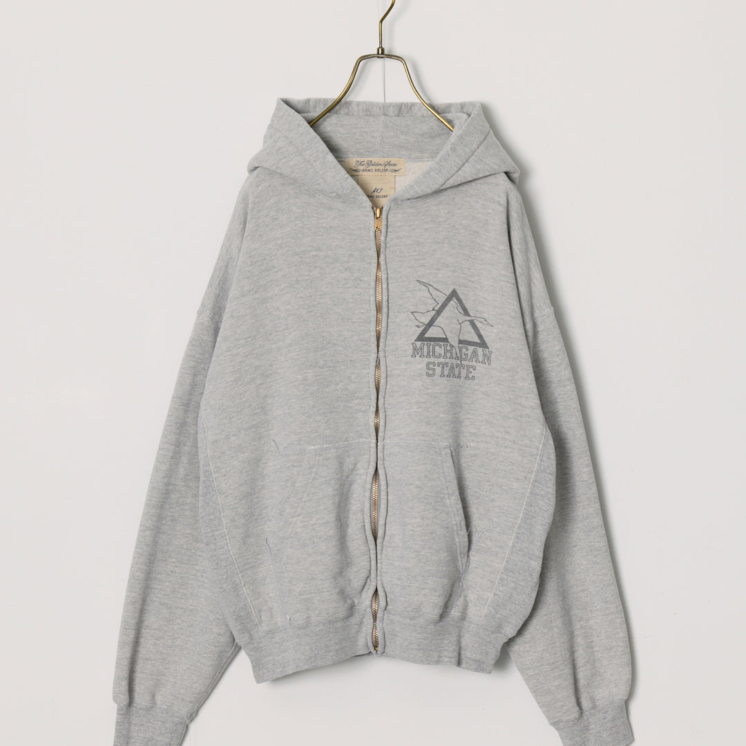 SP processed 3-fleece lined zip hoodie (MICHIGAN STATE)