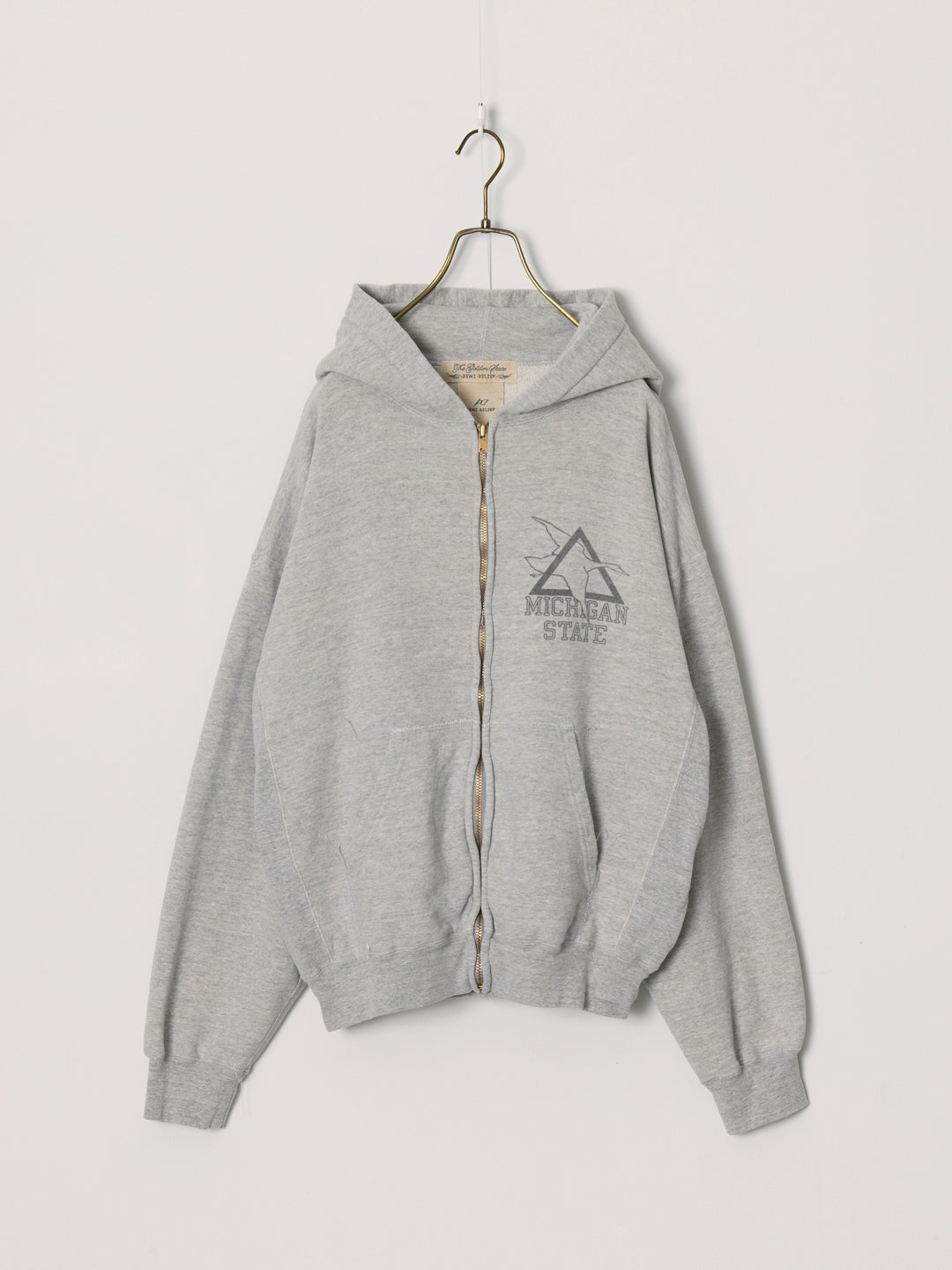 SP processed 3-fleece lined zip hoodie (MICHIGAN STATE)