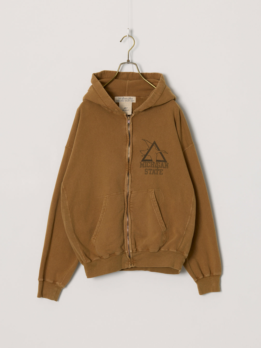 SP processed 3-fleece lined zip hoodie (MICHIGAN STATE)