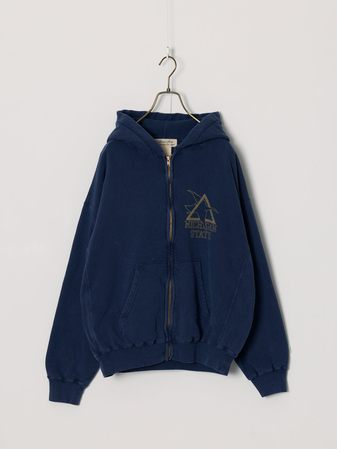 SP processed 3-fleece lined zip hoodie (MICHIGAN STATE)