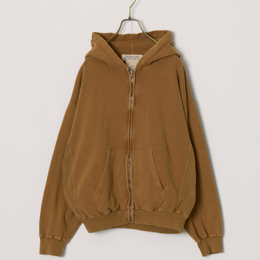 SP processed 3-ply reverse fleece zip hoodie (plain)