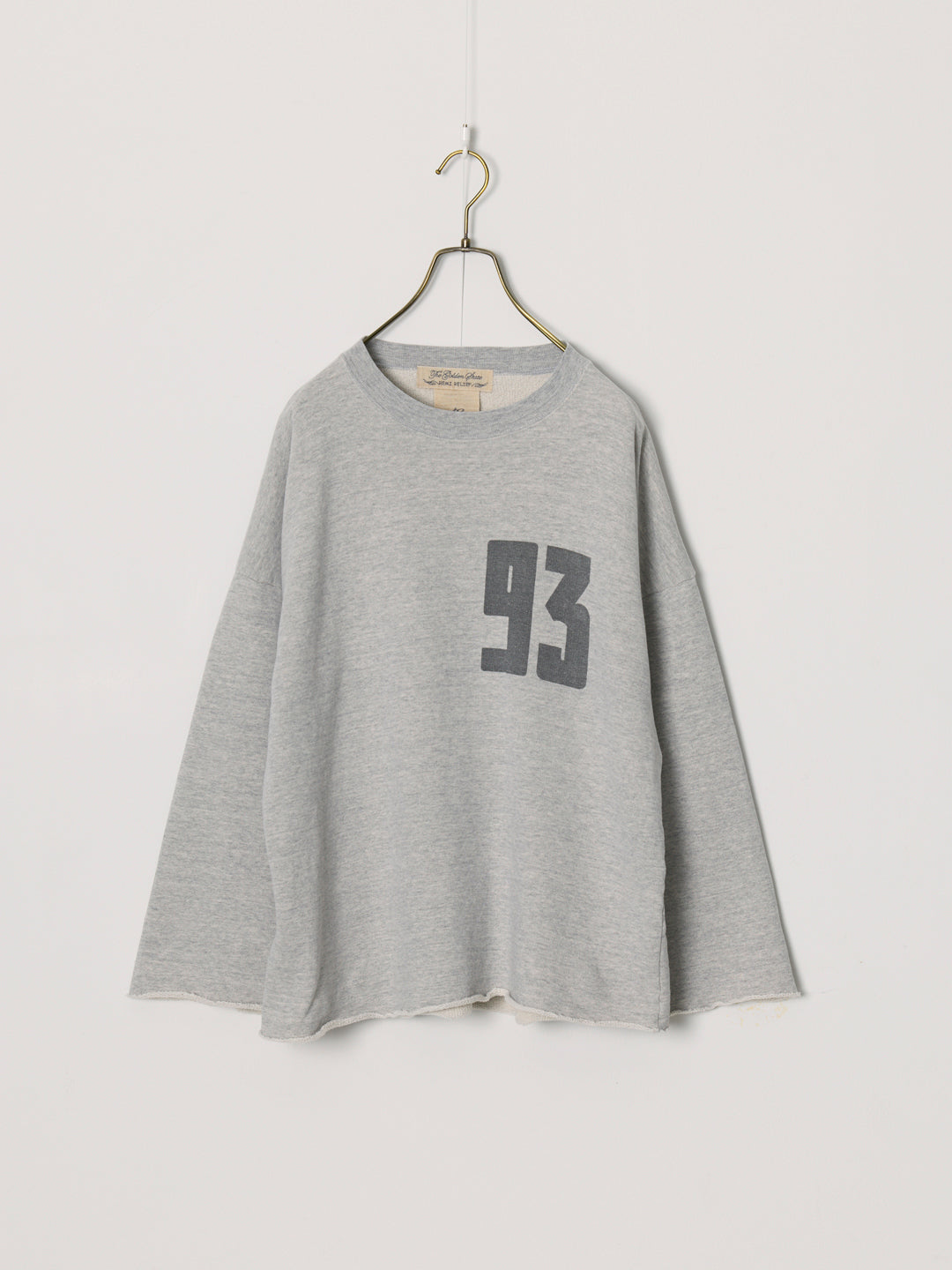 SP processed 3-ply brushed裏⽑ crew neck 7-sleeve (93)