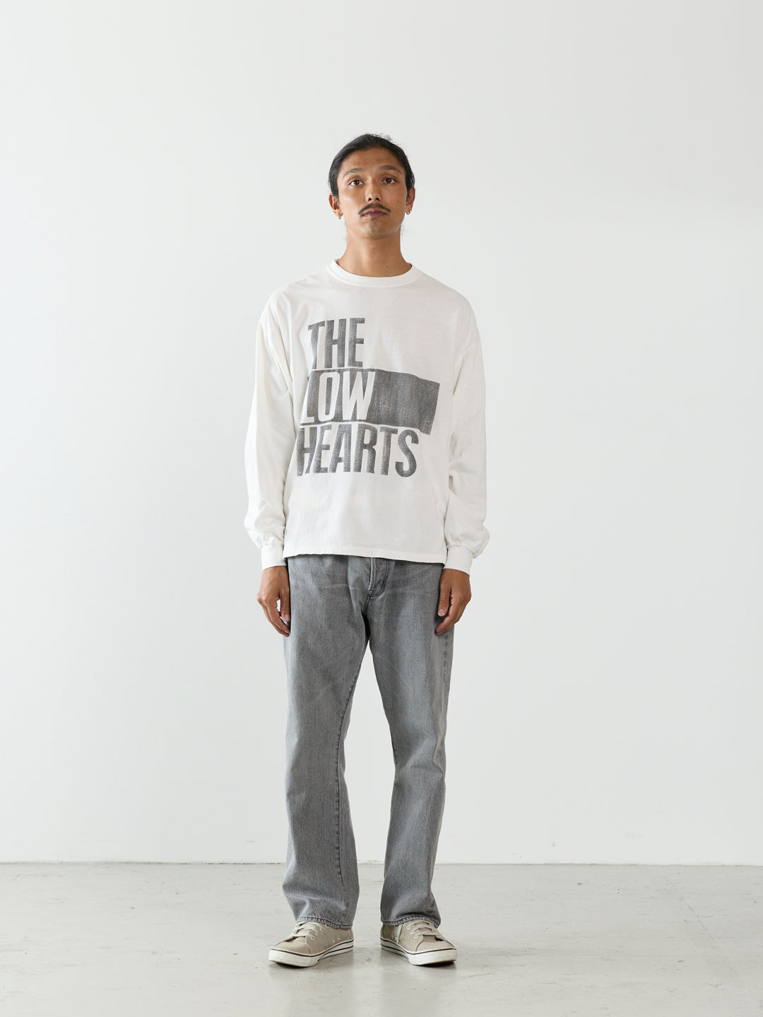 HARD SP processed 20/- Tenjiku long sleeve T-shirt (THE LOW HEARTS)