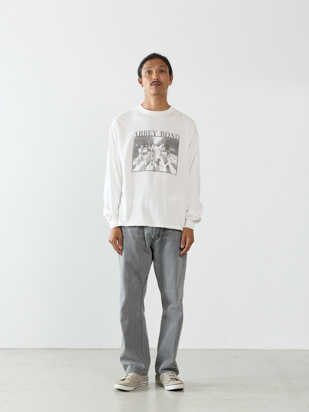 HARD SP processed 20/Singlet stitch long sleeve T-shirt (ABBEY ROAD)