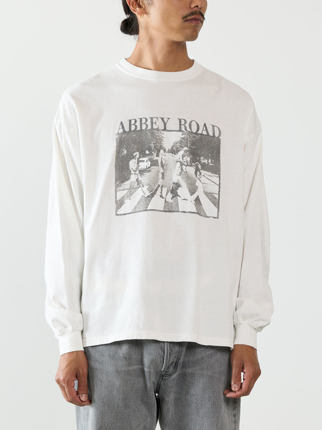 HARD SP processed 20/Singlet stitch long sleeve T-shirt (ABBEY ROAD)