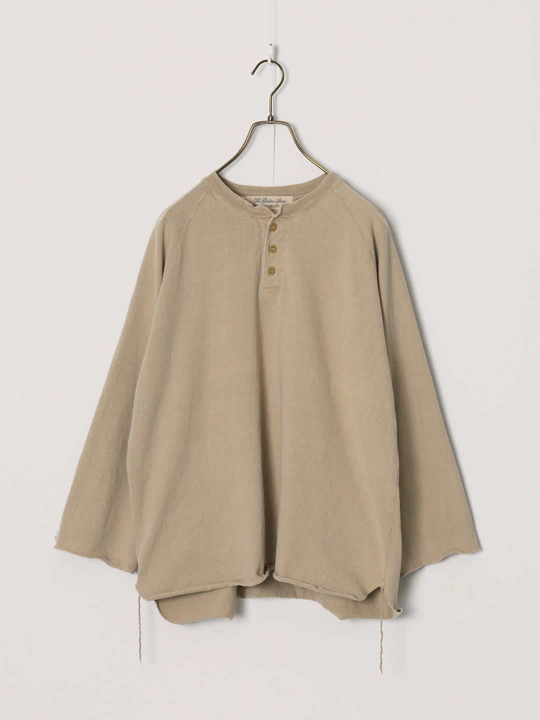 SP Finish 8/Tenjiku Raglan Henley Neck 3/4 Sleeve T-shirt (Plain)