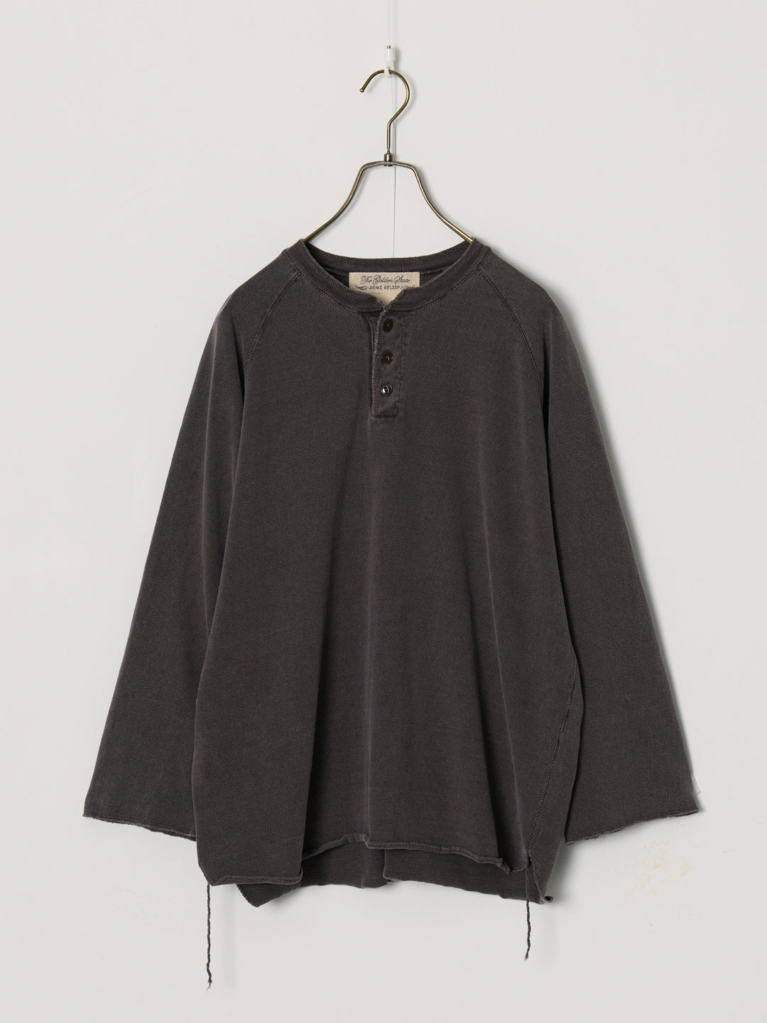 SP Finish 8/Tenjiku Raglan Henley Neck 3/4 Sleeve T-shirt (Plain)