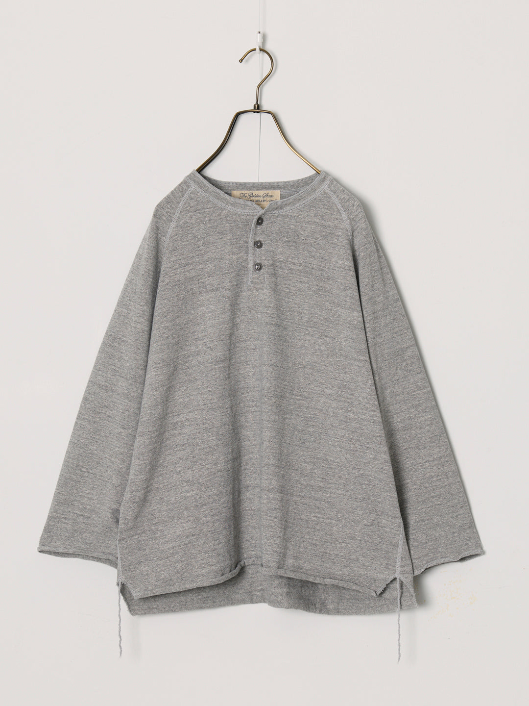 SP Finish 8/Tenjiku Raglan Henley Neck 3/4 Sleeve T-shirt (Plain)