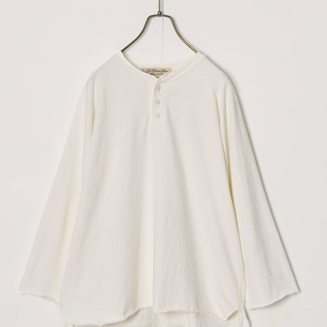 SP Finish 8/Tenjiku Raglan Henley Neck 3/4 Sleeve T-shirt (Plain)