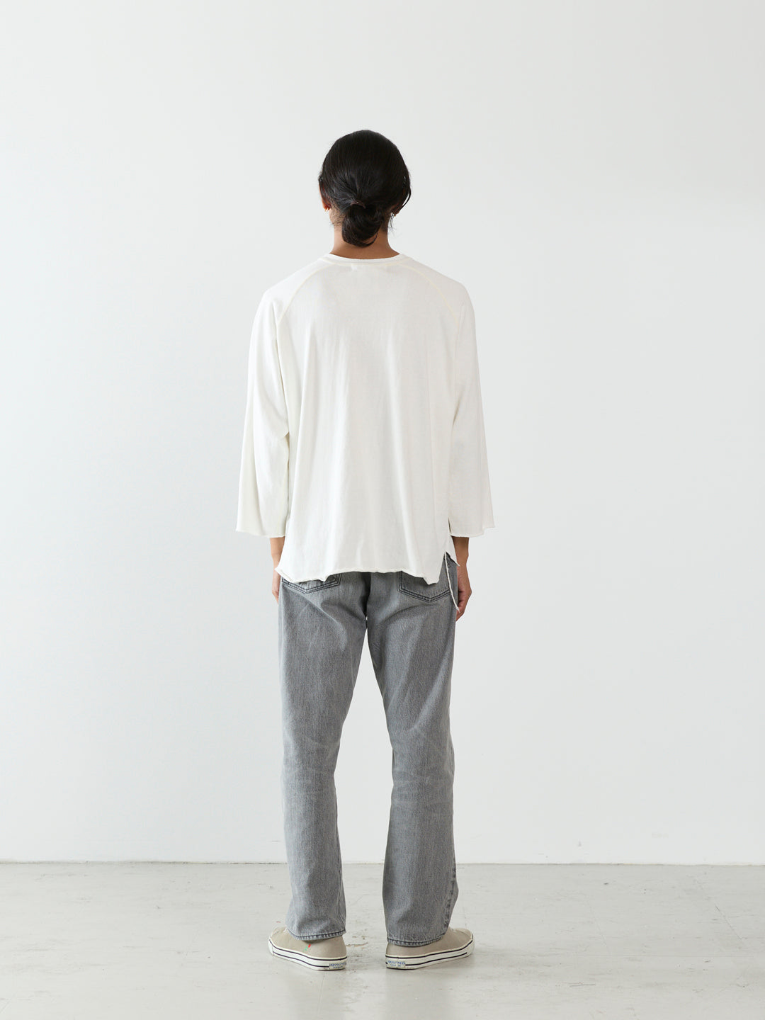 SP Finish 8/Tenjiku Raglan Henley Neck 3/4 Sleeve T-shirt (Plain)