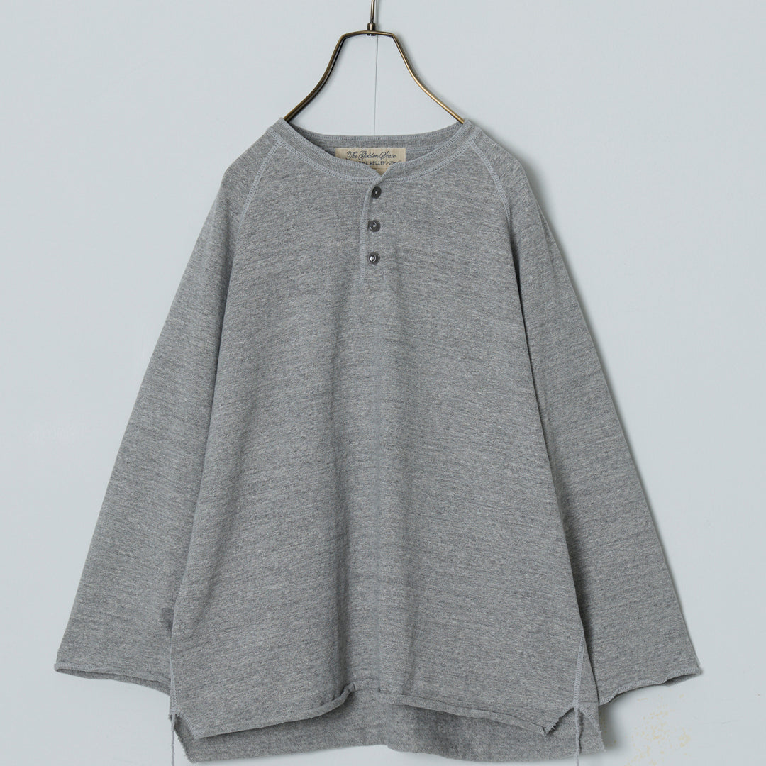 SP Processed 8/Jersey Raglan Henley Neck 3/4 Sleeve T-shirt (Solid)