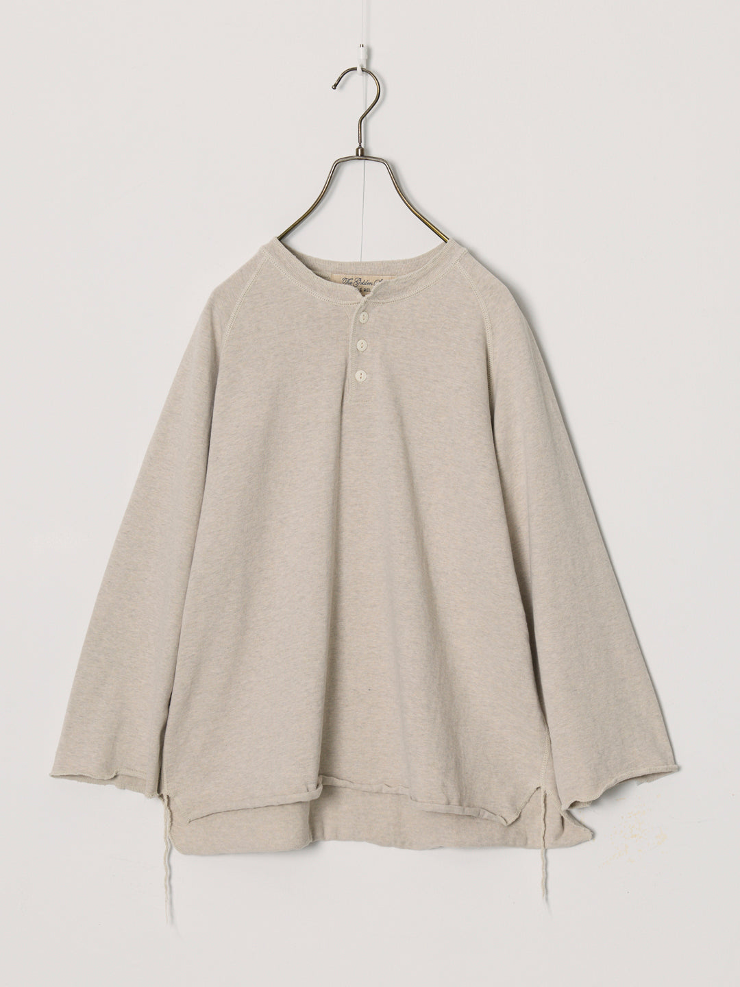 SP Processed 8/Jersey Raglan Henley Neck 3/4 Sleeve T-shirt (Solid)