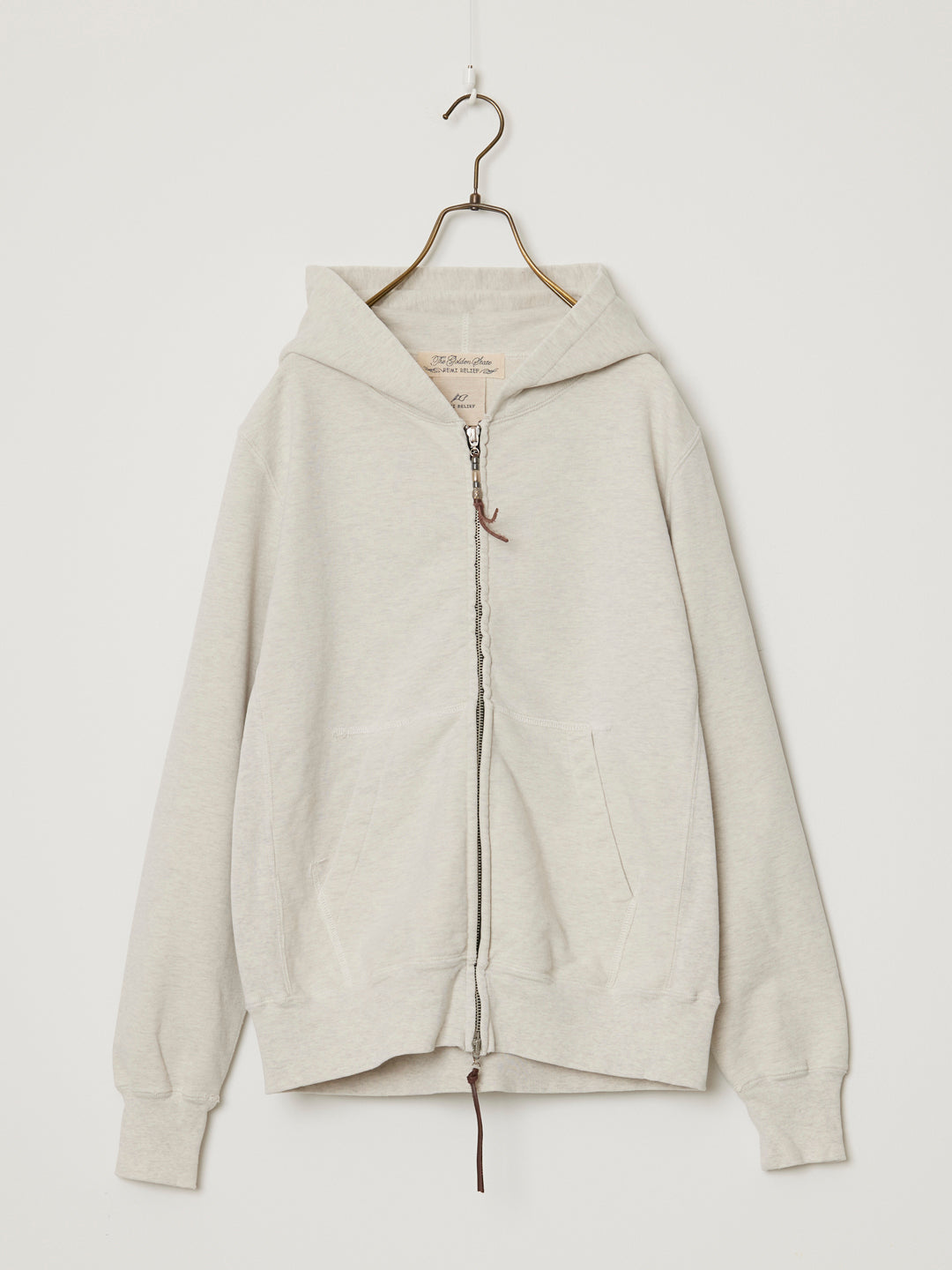 SP processed fleece zip hoodie 26AW