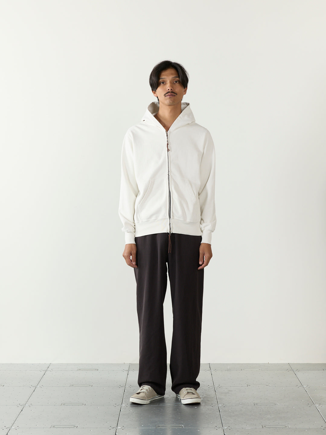 SP processed fleece zip hoodie 26AW