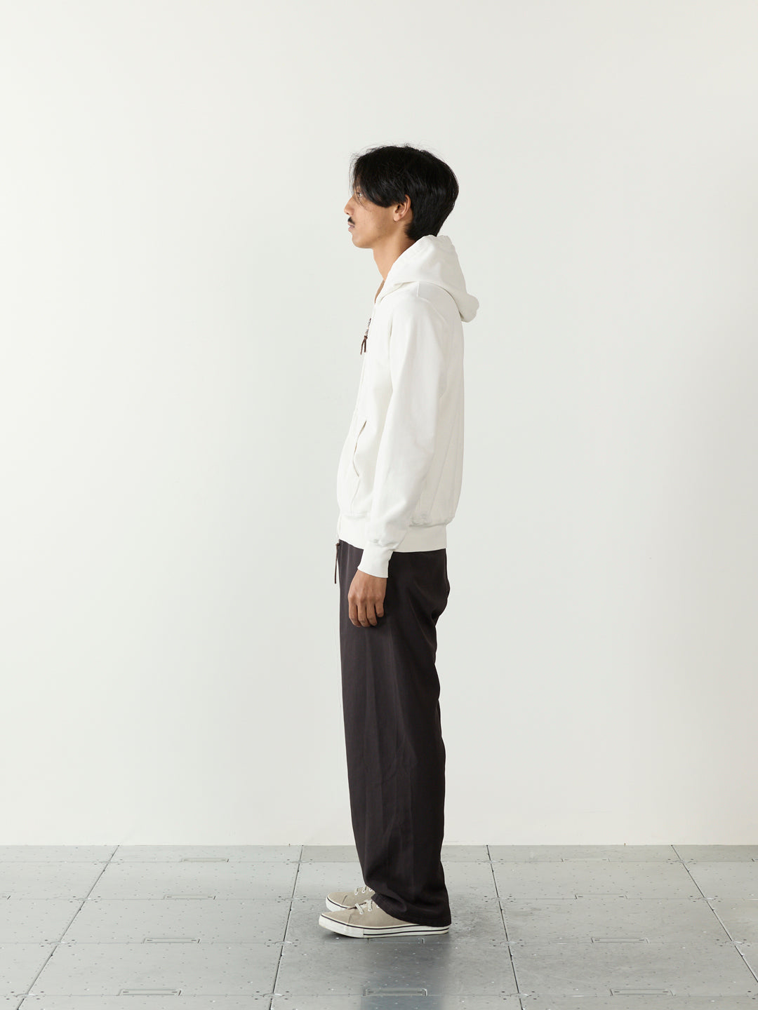 SP processed fleece zip hoodie 26AW