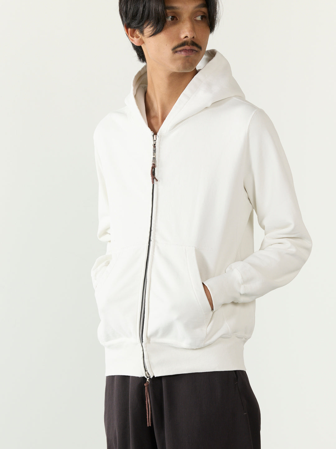 SP processed fleece zip hoodie 26AW