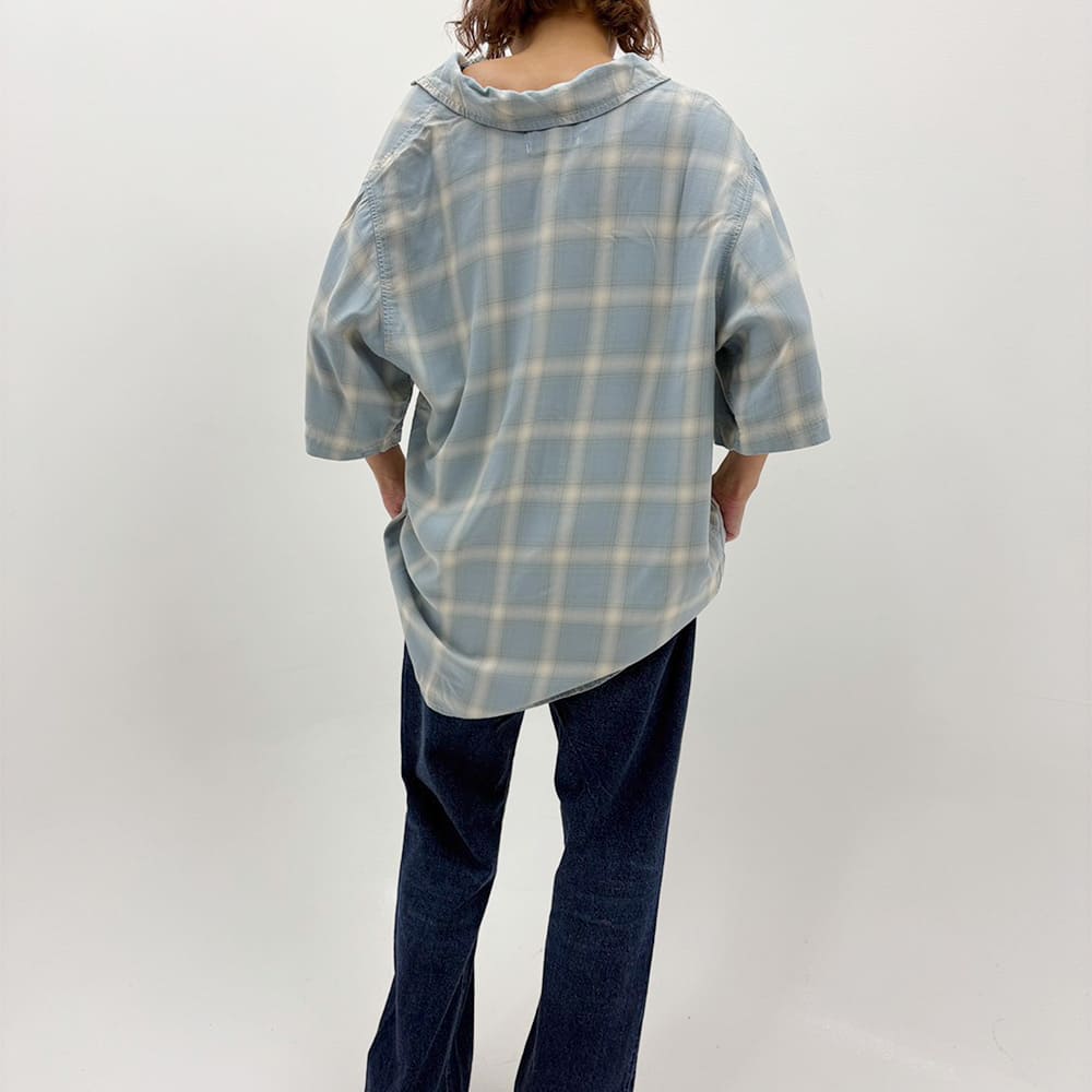 レーヨンツイルオンブレS/Sシャツ