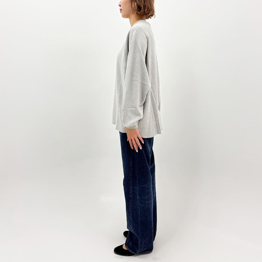 W-tuck Henley Neck Long Sleeve T-shirt 27SS